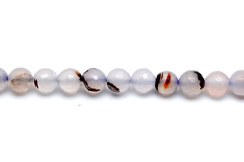 Agate (Natural) Faceted Round Beads