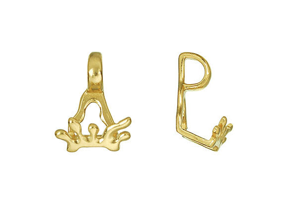 Brass Splash Stone Hanger, 16.0x13.0mm