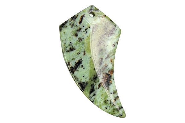 Pendant Green Zebra Eagle Beak