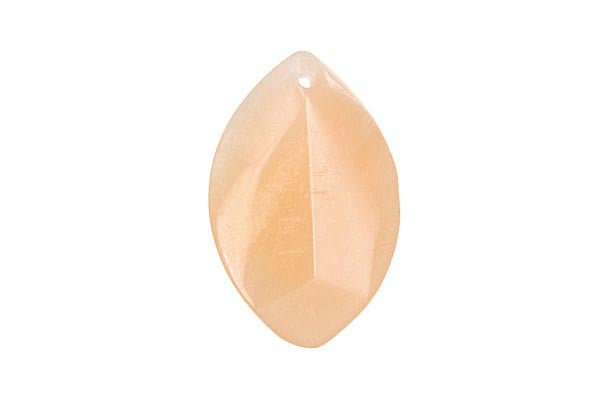 Pendant Peach Aventurine Wavy Briolette