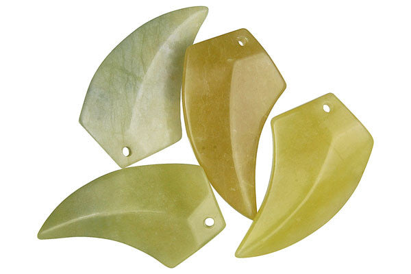 Pendant Olive "Jade" (Light) Eagle Beak