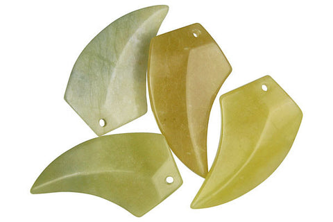 Pendant Olive "Jade" (Light) Eagle Beak