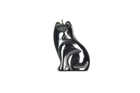 Pendant Hematite Cat