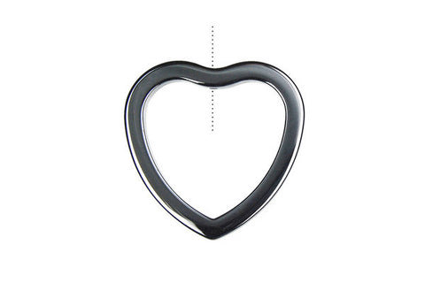 Pendant Hematite Heart