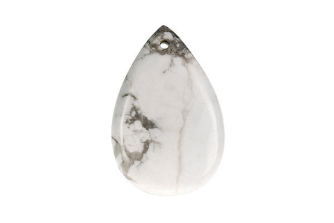Pendant Howlite Flat Briolette