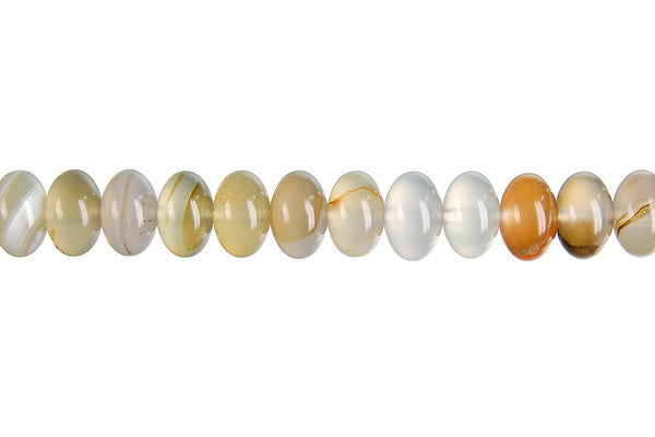 Botswana Agate Rondelle Beads