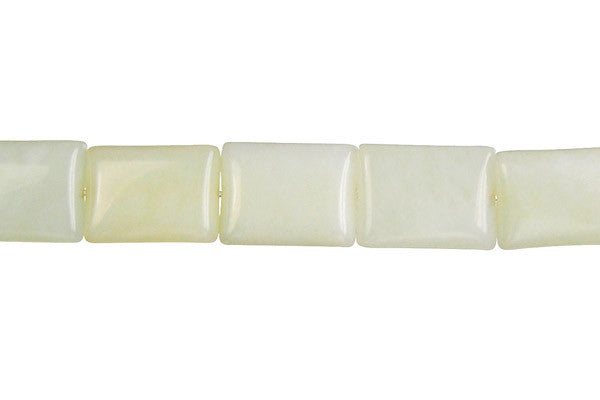 New Jade Puffy Rectangle (Light) Beads