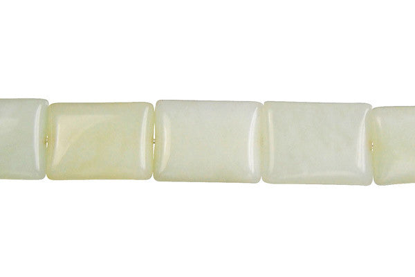 New Jade Puffy Rectangle (Light) Beads