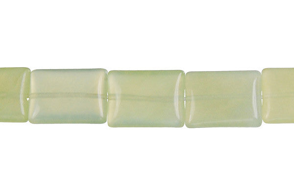 New Jade Puffy Rectangle Beads