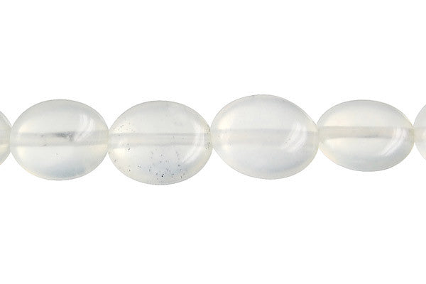 New Jade Flat Oval (Light) Beads