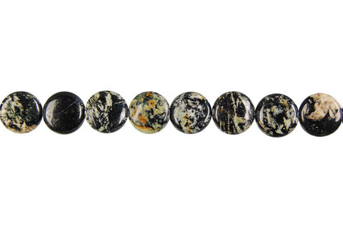 Fireworks Jasper Coin Beads