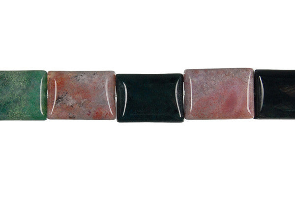 Fancy Jasper Flat Rectangle Beads