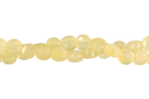 Yellow Opal Coin Beads
