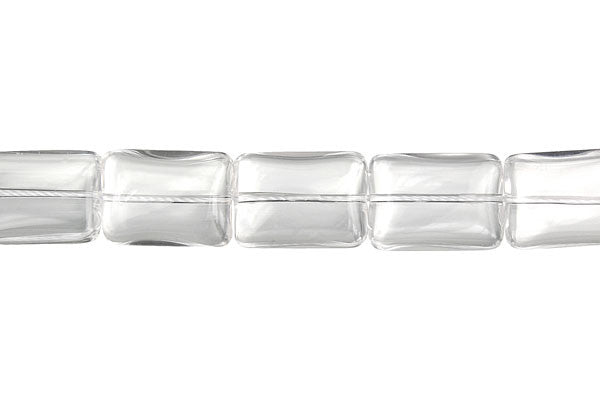 Rock Crystal Flat Rectangle (A) Beads