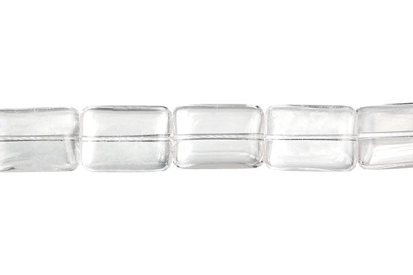 Rock Crystal Flat Rectangle (B) Beads