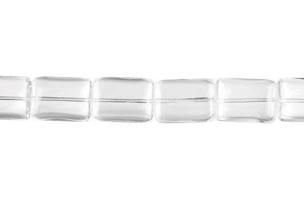 Rock Crystal Flat Rectangle (A) Beads