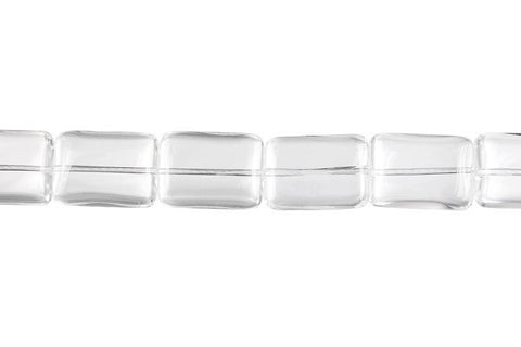 Rock Crystal Flat Rectangle (A) Beads