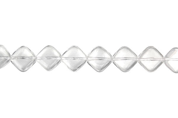 Rock Crystal Diamond Square (B) Beads