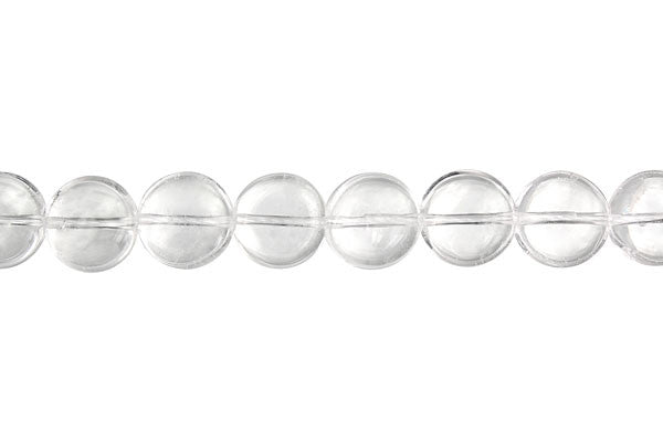 Rock Crystal Coin (B) Beads