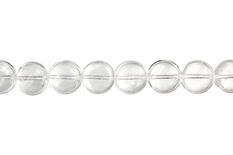 Rock Crystal Coin (B) Beads