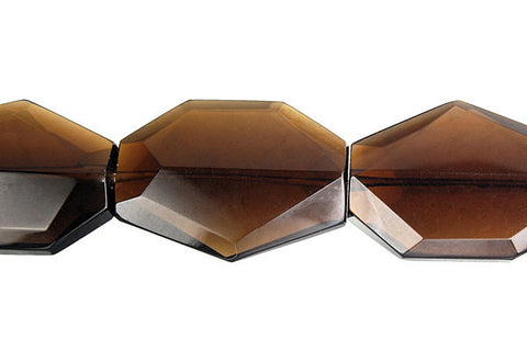 Smoky Quartz Faceted Slab