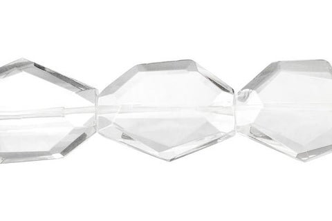 Clear Quartz Faceted Slab