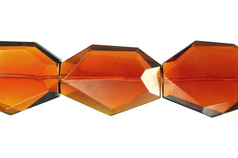 Amber Quartz Faceted Slab