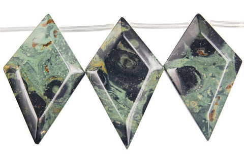 Pendant Kambaba Jasper Diamond Briolette