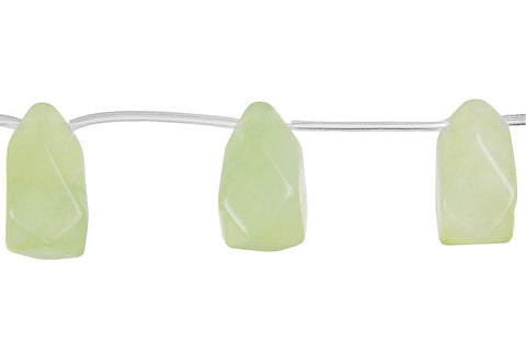 Pendant New Jade Faceted Briolette