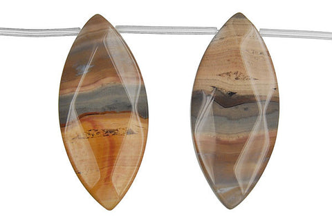 Pendant Rainbow Onyx Faceted Marquise