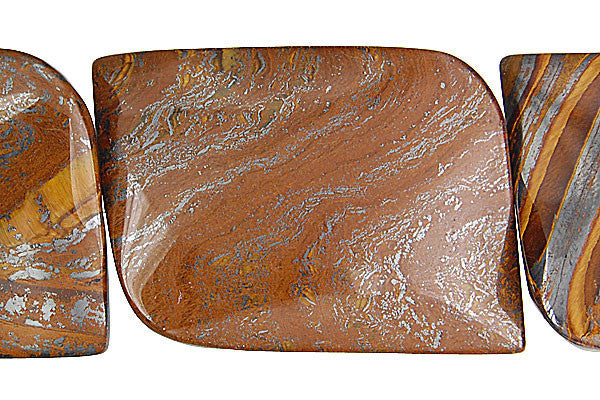 Pendant Tiger Iron (AAA) Twisted Rectangle