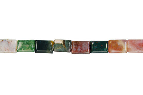 Fancy Jasper Flat Rectangle Beads