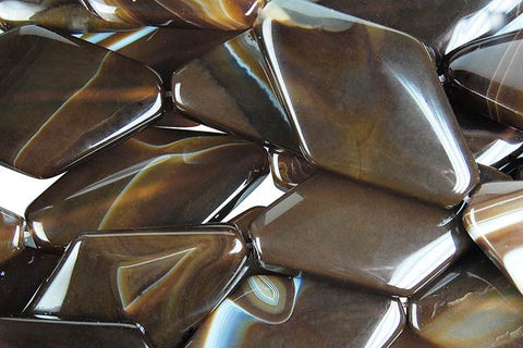 Sardonyx (Coffee) Diamond Beads