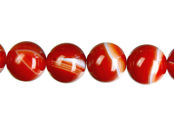 Sardonyx (Red) Round Beads