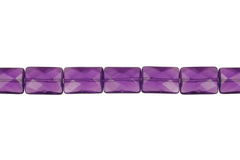 Amethyst Quartz Faceted Rectangle