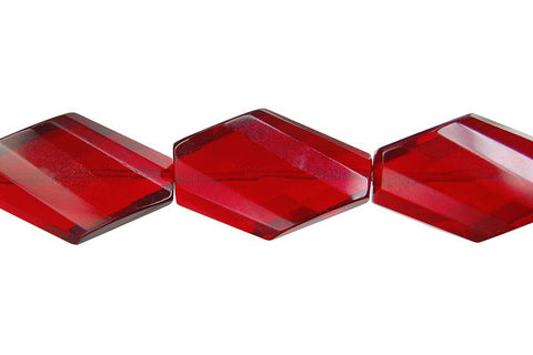 Ruby Quartz Twisted Diamond