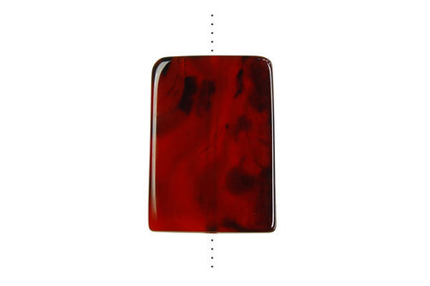 Pendant Zebra Onyx Flat Rectangle (Vertical Drilled)