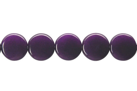 Colored Jade (Amethyst) Button Beads