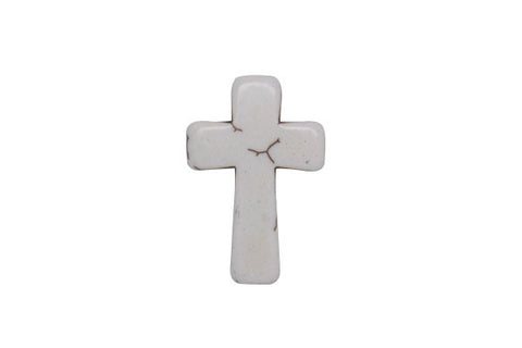 Howlite (Gray Matrix) Cross Style 2