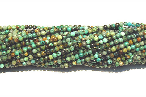 African Turquoise Round Beads
