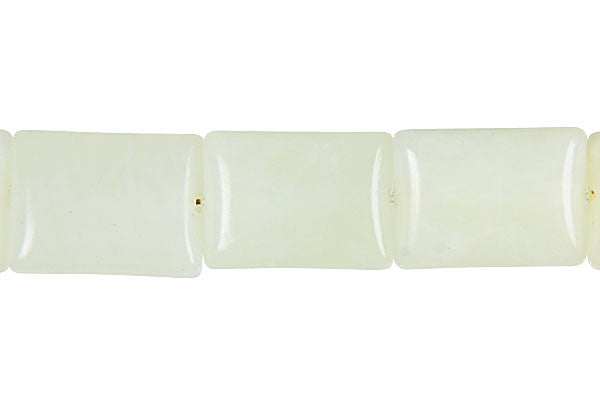 New Jade Puffy Rectangle (Light) Beads