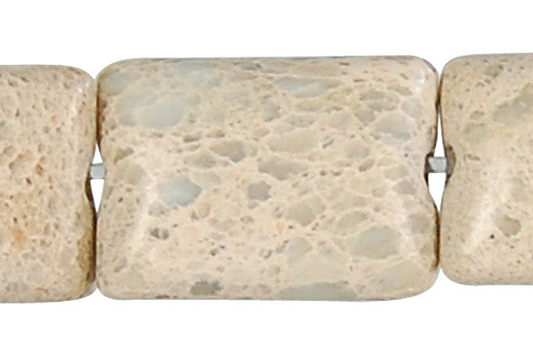 Aqua Terra Jasper Flat Rectangle (B) Beads