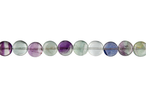 Fluorite (AA) Coin Beads