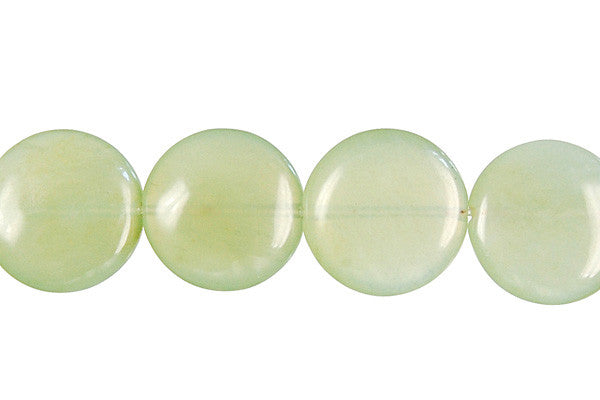 New Jade Coin (Light) Beads