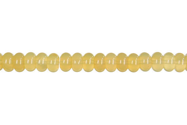 Yellow Opal Rondelle (Light A) Beads