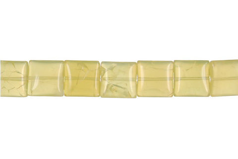 Yellow Opal Flat Square (Light A) Beads