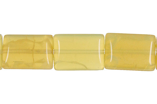 Yellow Opal Flat Rectangle (Light A) Beads