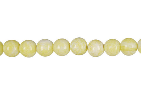 Lemon Jade Round (A) Beads