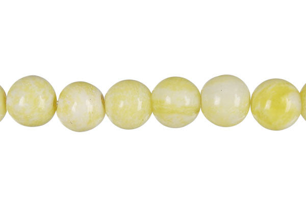 Lemon Jade Round (A) Beads