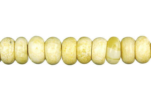 Lemon Jade Rondelle Beads
